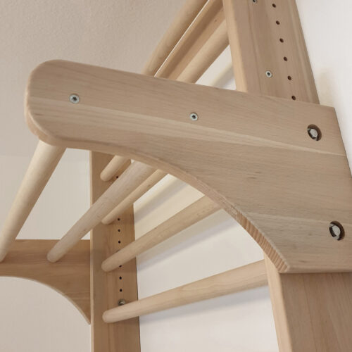 Ausleger an der selbstgebauten Sprossenwand
