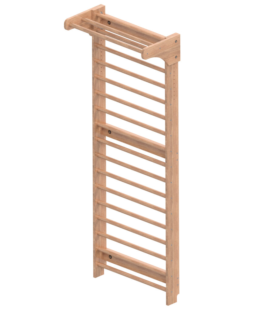 Verstellbare Sprossenwand Bauplan
